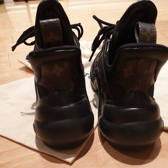 LOUIS VUITTON Archlight Monogram Sneakers Shoes Runners 37.5 FITS US 6 - Picture 5 of 7
